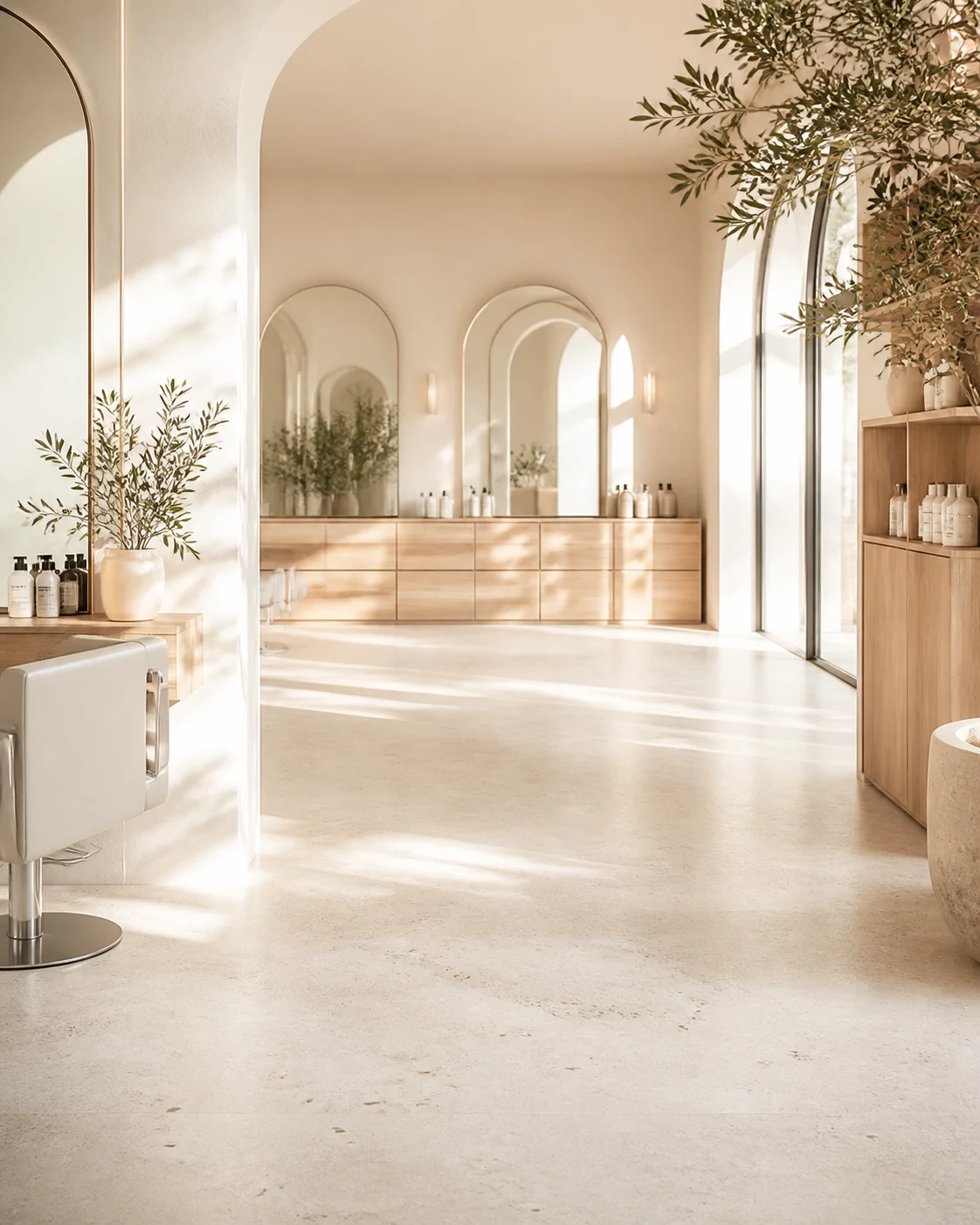 Salon de coiffure lumineux partenaire Hair Lib