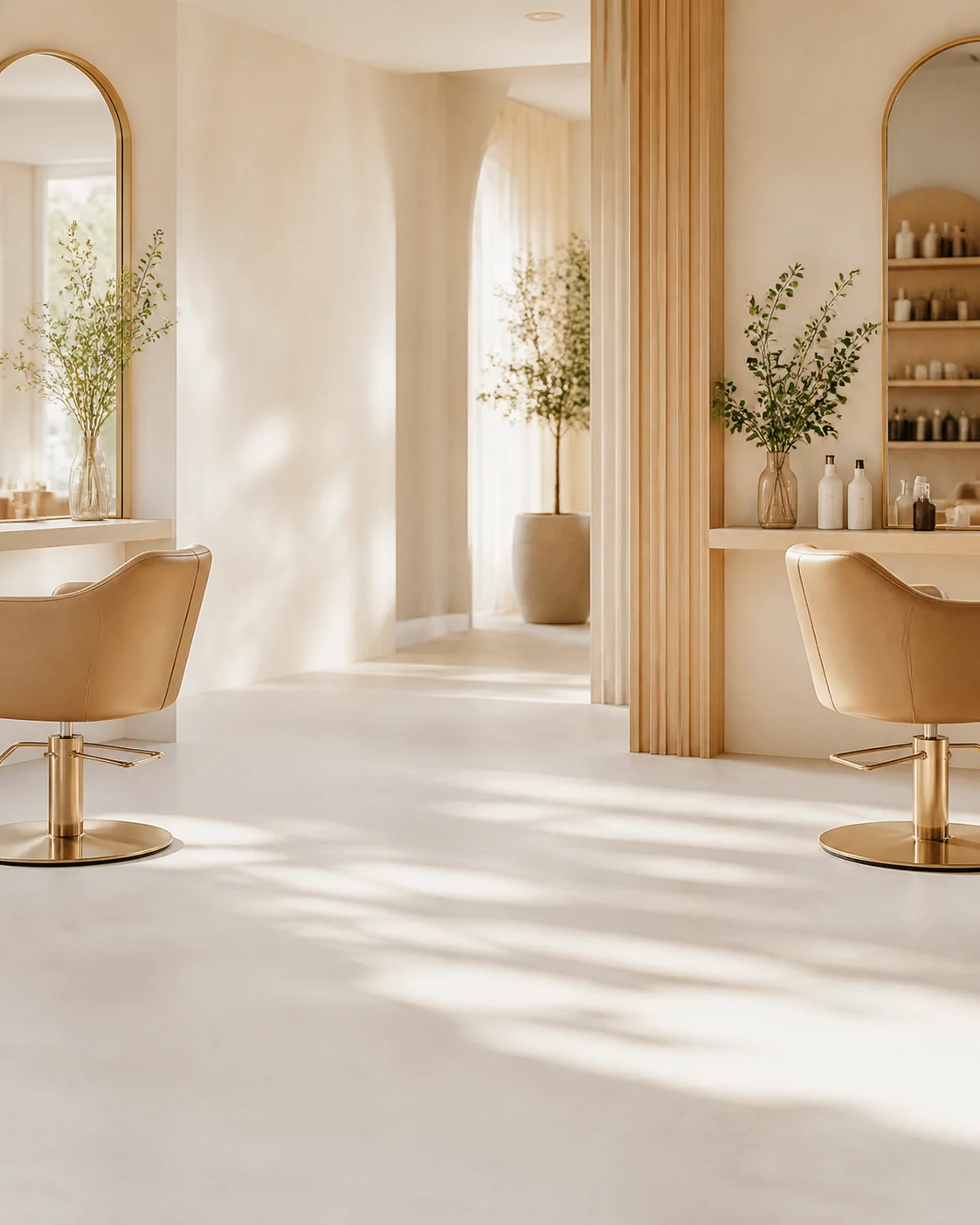 Salon partenaire Hair Lib lumineux avec sièges disponibles